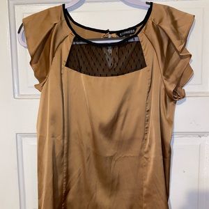 Express Caramel Silky Cap Sleeve, Lace Front